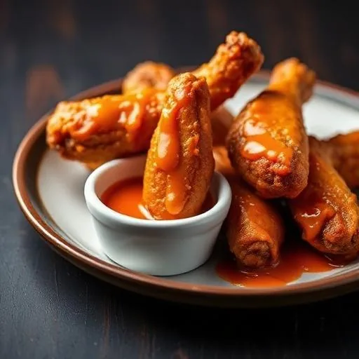 Buffalo wings with Paradice sauce